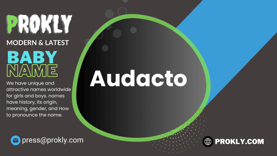 Audacto about latest detail