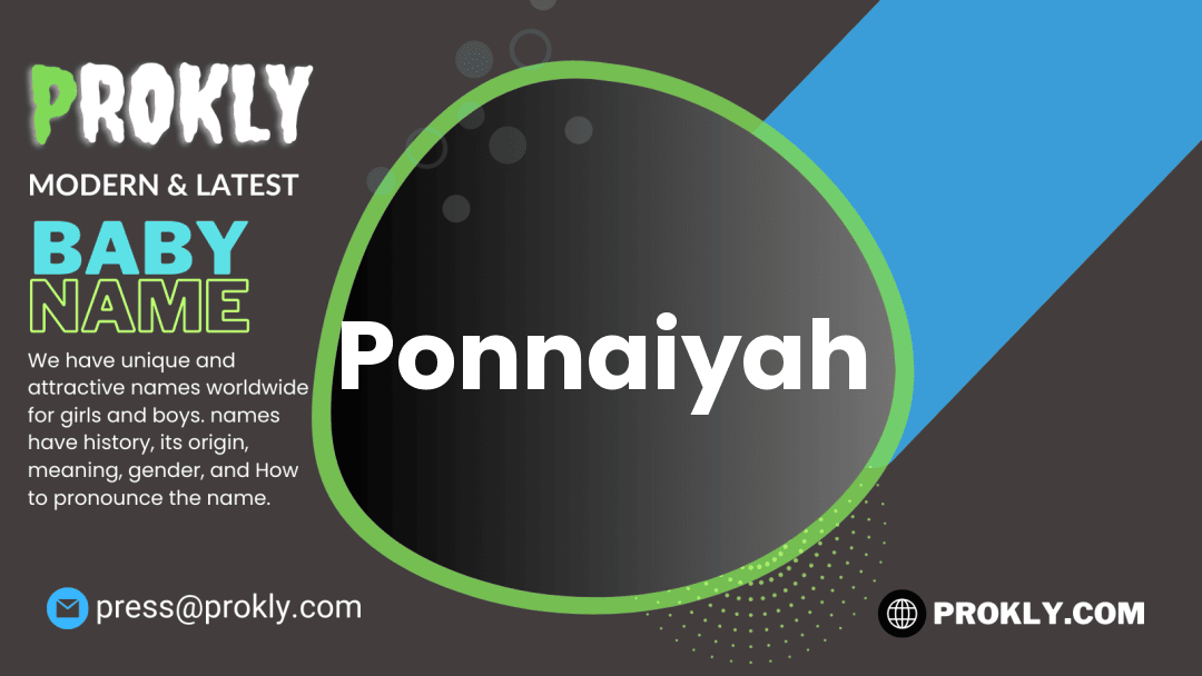 Ponnaiyah about latest detail